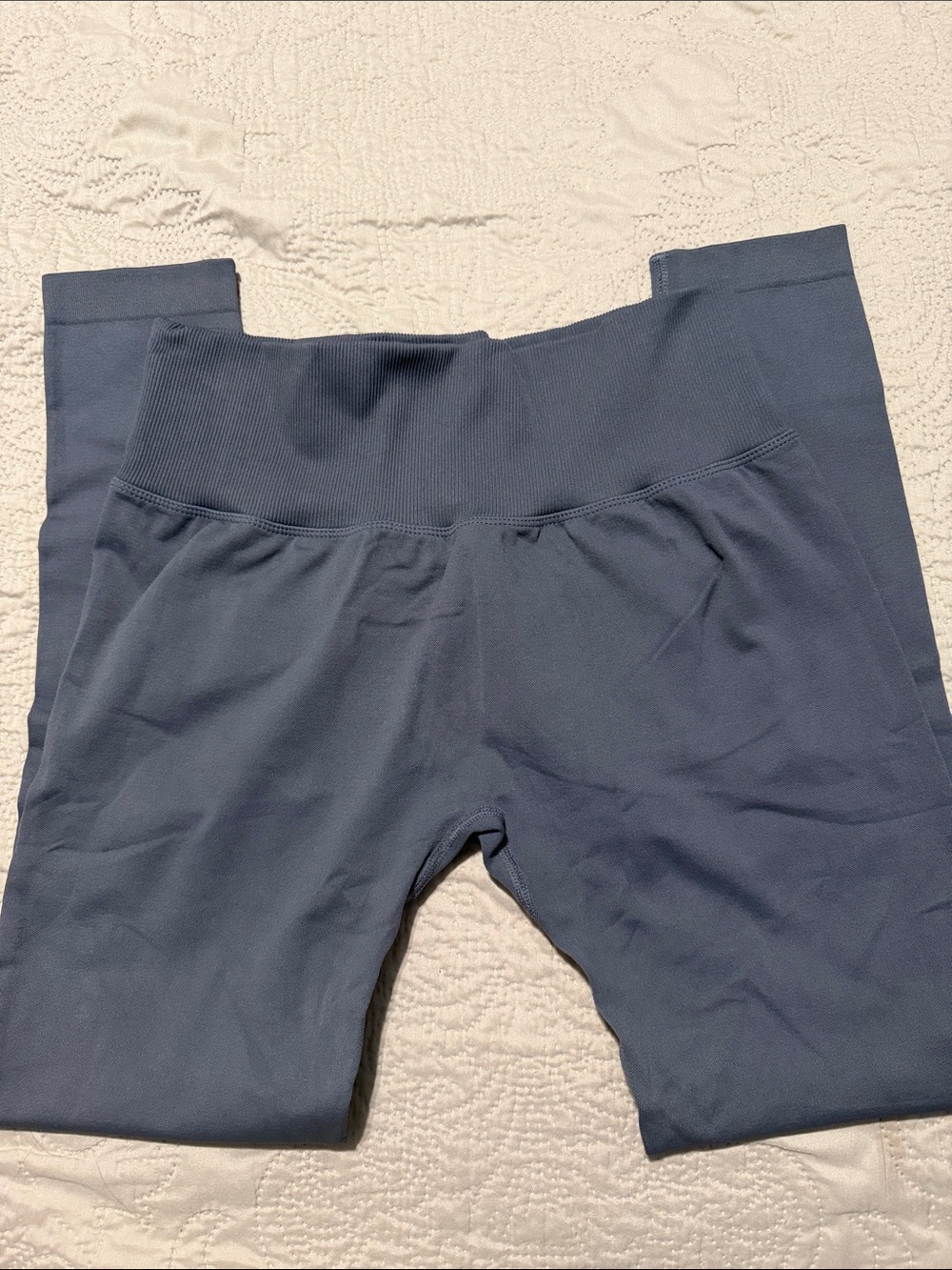 High-Waist Seamless Leggings in Gray